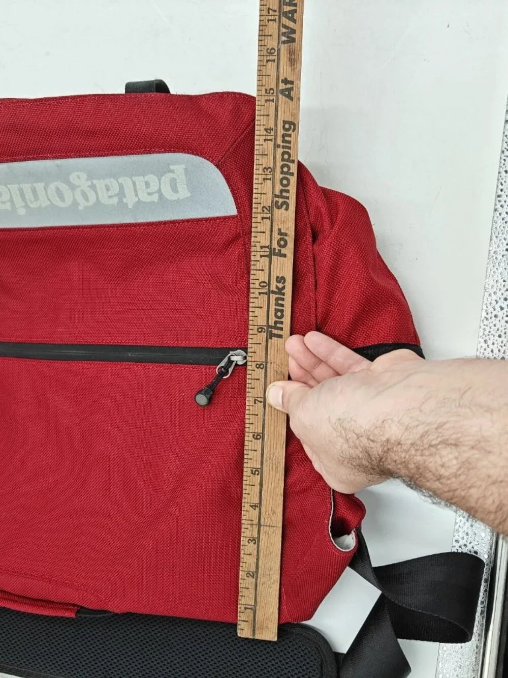 PATAGONIA Large Critical Mass Canvas Reflective Messenger Bag Red